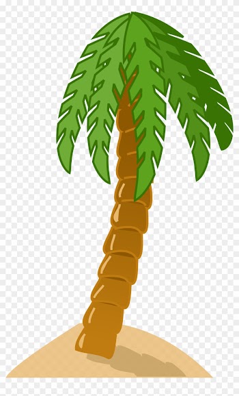 Palm Tree Clipart Sand - Palm Tree Clip Art