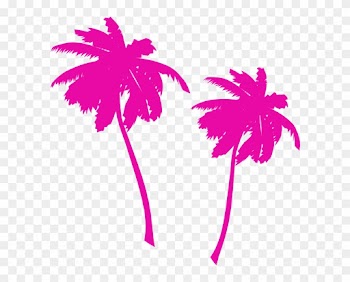 Palm Tree Clipart Vector - 80s Palm Tree Png