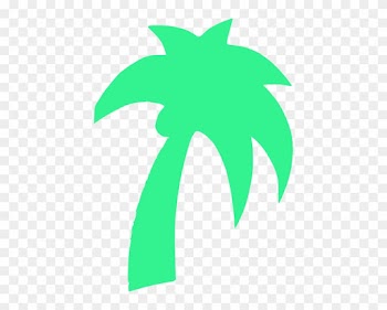 Palm Tree Green Mint Clip Art At Clker - Palm Tree Clip Art