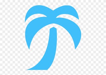 Palm Tree Icon Blue