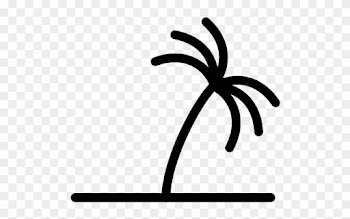 Palm Tree Icon - Palm Tree Line Icon