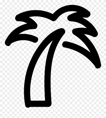 Palm Tree Icon Png - Palm Tree Outline Png Clipart (#1147757 ...