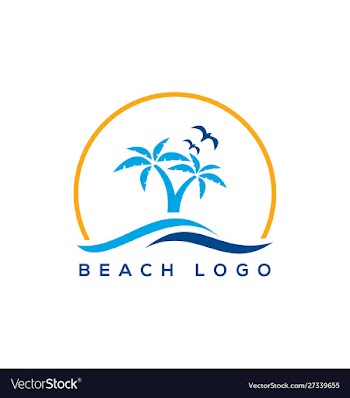 Palm tree icon summer and travel logo vector image