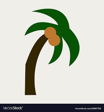 Palm tree isolated vector image