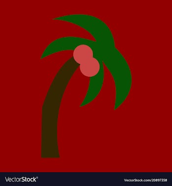 Palm tree isolated vector image