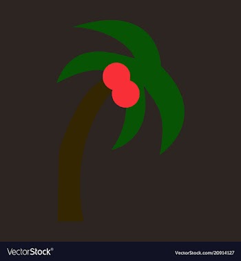 Palm tree isolated vector image