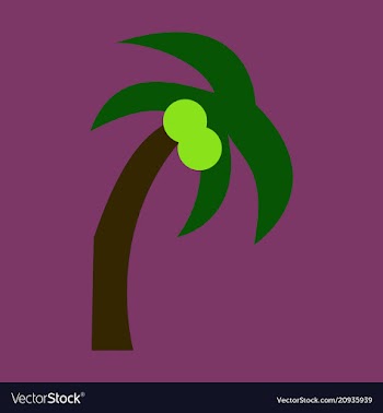 Palm tree isolated vector image