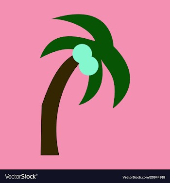 Palm tree isolated vector image