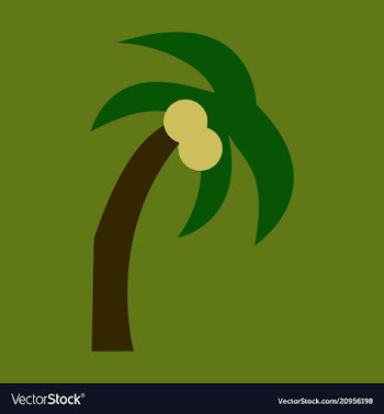 Palm tree isolated vector image