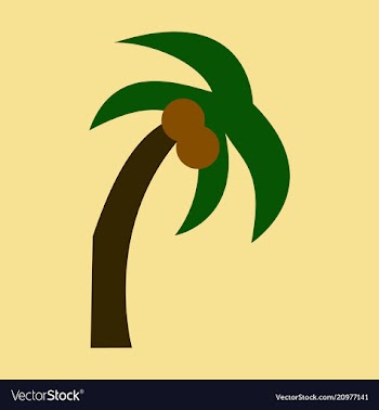 Palm tree isolated vector image