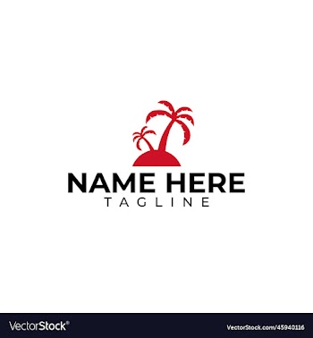 palm tree logo design