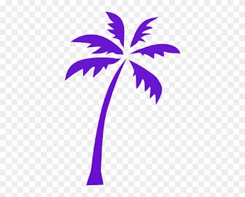 Palm Tree Silhouette Purple