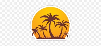 Palm Tree Sun Clipart