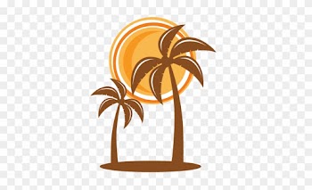 Palm Tree Svg Scrapbook Cut File Cute Clipart Files - Scalable Vector Graphics