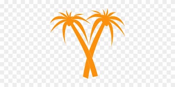 Palm Trees Orange Tropical Palm Silhouette - Orange Palm Tree Silhouette