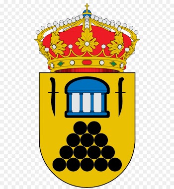 Palos de la Frontera Escutcheon Coat of arms Municipality of Villalba del Alcor Heraldry - balas insignia 