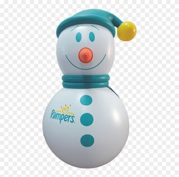 Pampers 1m Inflatable Snowman - Baby Toys