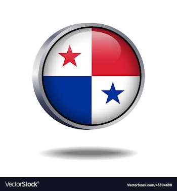 panama flag button