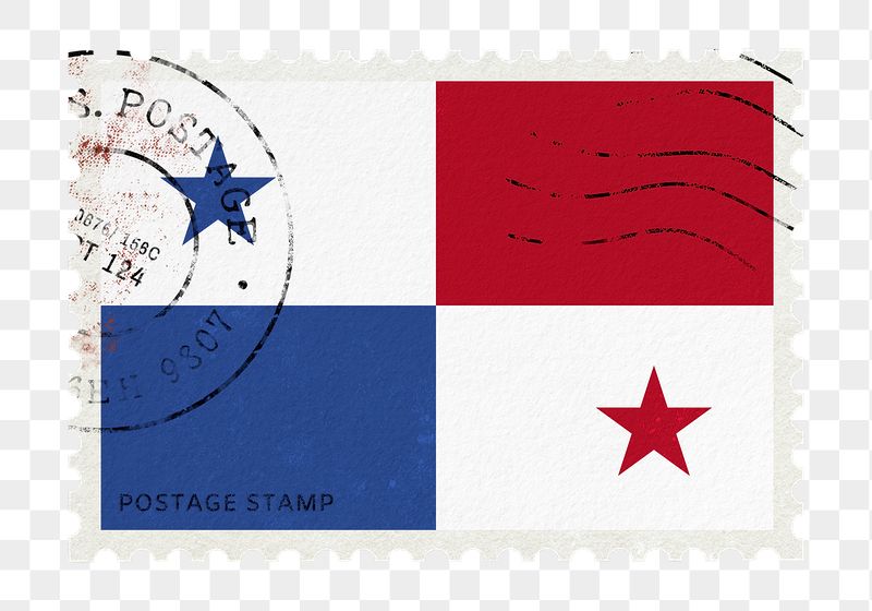 Panama flag png post stamp | Free PNG - rawpixel