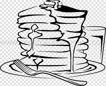 Pancake Drawing Line art , pancakes transparent background PNG clipart