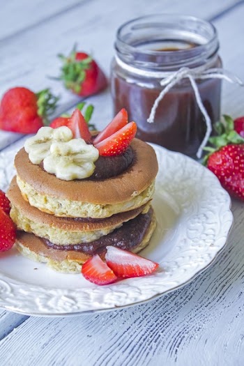 Pancake With Sliced Strawberries