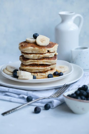 Pancakes on White Ceramic Plate · Free Stock Photo
