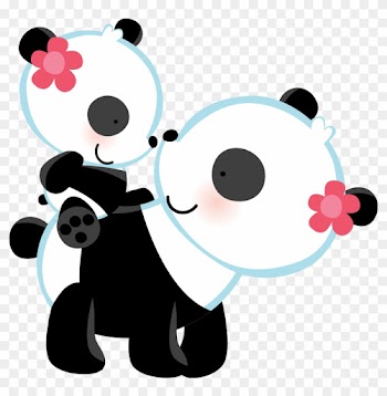 Panda Bear Love Wall Art Mural Decal For Baby Girl - Panda Wedding Invitations