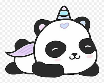Panda Cartoon Cute Unipanda Unicorn Freetoedit Png - Cute Baby ...