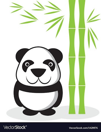  					Panda cartoon vector image														