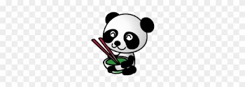 Panda Eating Chinese Food