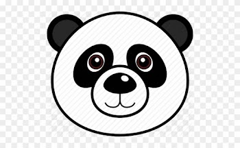 Panda Head Png - Panda Face Drawing Easy