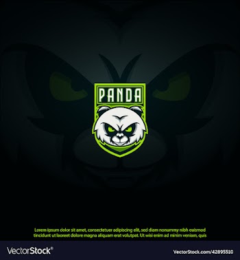 panda mascot logo