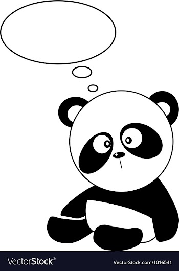 Panda vector image