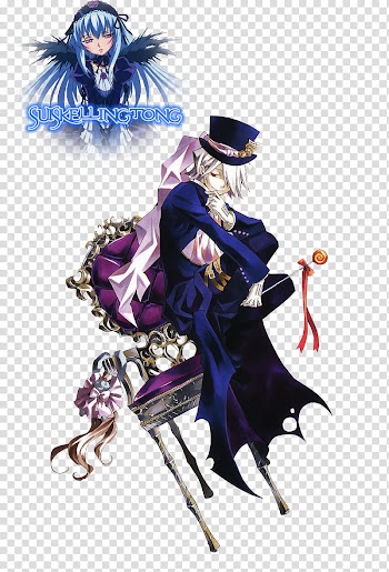 Pandora Hearts Render , white haired male anime character transparent background PNG clipart