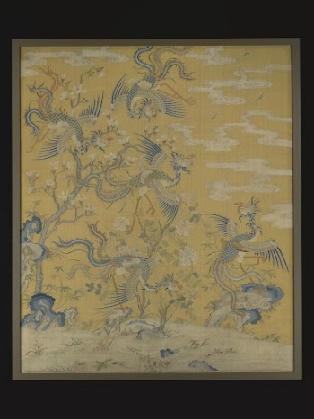 Panel with five phoenixes in a garden | Free Photo - rawpixel