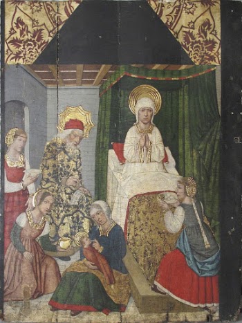 Panel with the Birth of St. | Free Photo - rawpixel