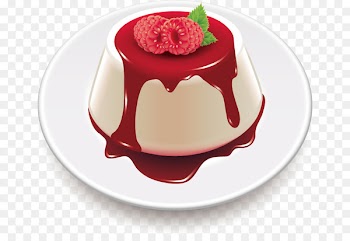Panna cotta Cream Italian cuisine Gelatin dessert Clip art - cake 