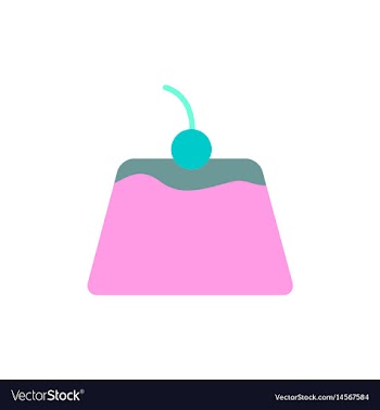 Panna cotta vector image
