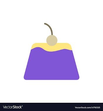 Panna cotta vector image