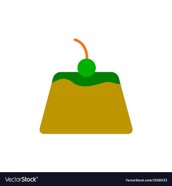 Panna cotta vector image