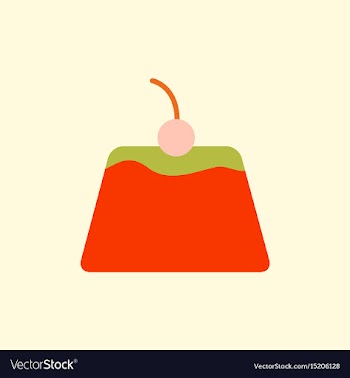 Panna cotta vector image
