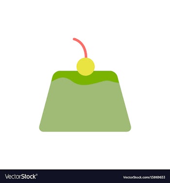 Panna cotta vector image