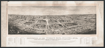 Panorama of the World's Fair, | Free Photo - rawpixel