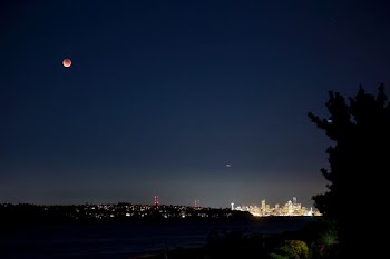 panoramic photography of city at night