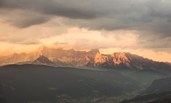 panoramic photography of mountain