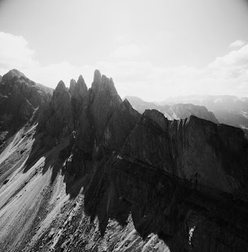 panoramic photography of mountain alps