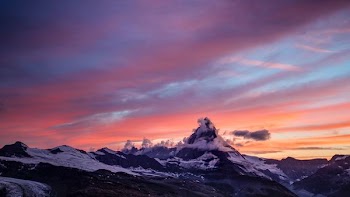 panoramic photography of mountain covered snow
