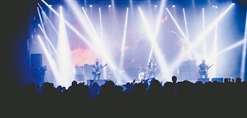 Panoramic View of Crowd at Music Concert