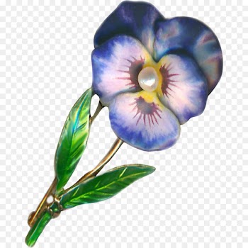 Pansy, Earring, Flower, Violet PNG
