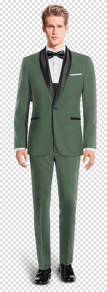 Pants Suit Wool Chino cloth Tuxedo, smoking man transparent background PNG clipart